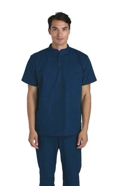 Men's Mandarin Collar D-Ring Scrub Top (Style 100-801)