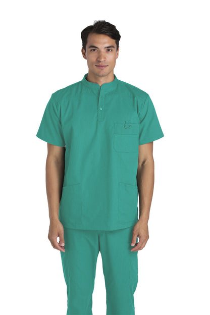 Men's Mandarin Collar D-Ring Scrub Top (Style 100-801)