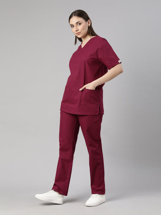 Unisex V-Neck Scrub Top & Bottom (Style 116-214)