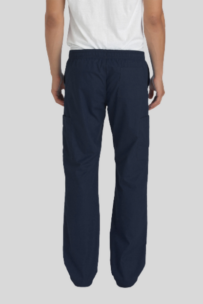 Protect U- Men's Zip Fly Pull-On Cargo Scrub Pant