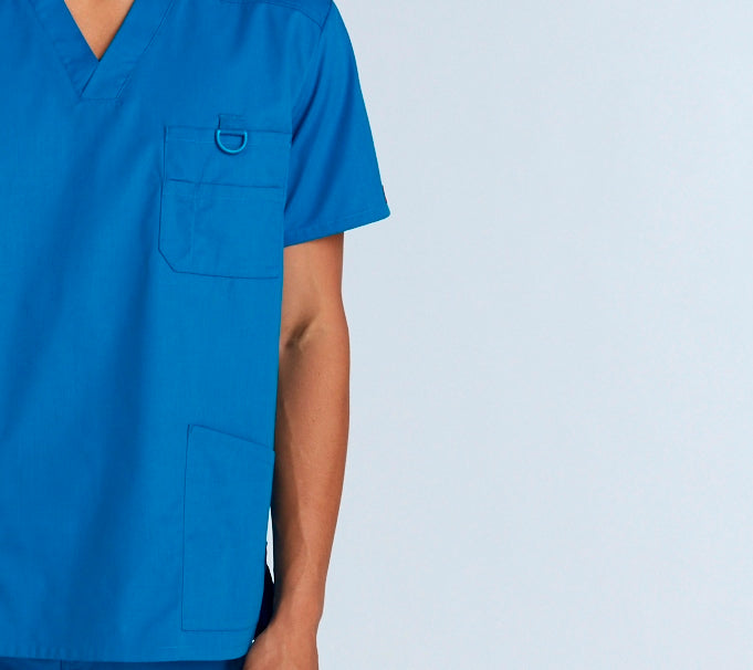 Men's Mandarin Collar D-Ring Scrub Top (Style 100-801)