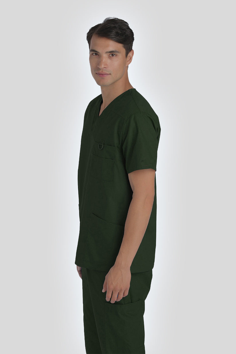 Men's V-Neck D Ring Scrub Top (Style 100-819)