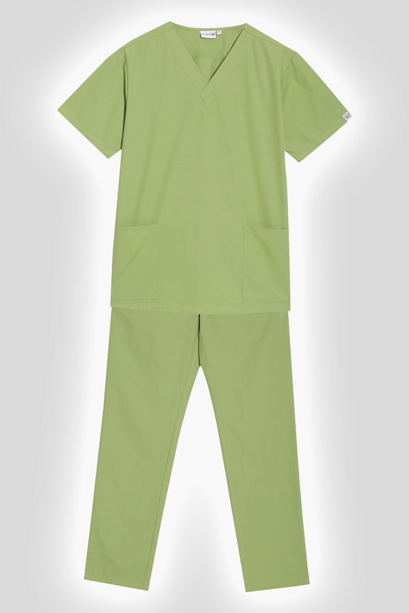 Unisex V-Neck Scrub Top & Bottom (Style 116-214)