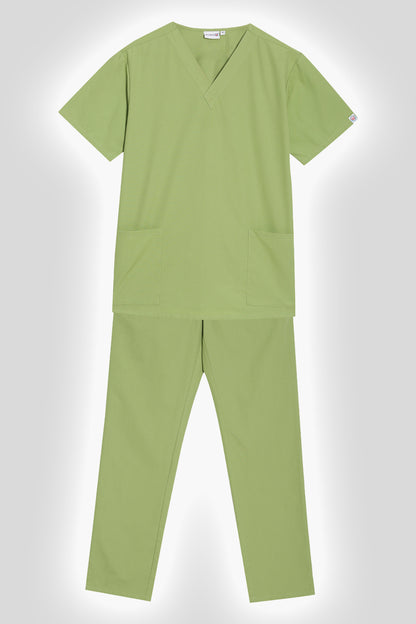 Unisex V-Neck Scrub Top & Bottom (Style 116-214)